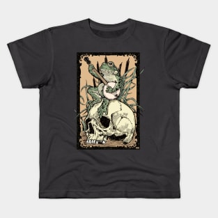 Victorian Frog with Banjo Kids T-Shirt